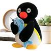 lisutupode Peluche Pinguino 30 Cm Animale Di Peluche Bambola Di Pinguino Giocattoli Di Pinguino Animali Peluche Bambola Di Pinguini Abbracciando UnPez per Compleanno Bambini E Ragazze Collezionisti