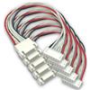 VUNIVERSUM 5 cavi di bilanciamento JST-XH Premium 6S 7 Pin 30 cm cavo prolunga cavo di ricarica XH maschio a femmina 24 AWG cavo adattatore per batteria Lipo da 22,2 V di Mr. Plug. Modellbau®