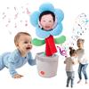 MYDYYO Fiore Danzante con Viso Personalizzato,Giocattolo Girasole Parlante Danzante Personalizzato,Ripete ciò che Dici,si Collega Tramite Bluetooth per Riprodurre Musica,Regali Divertenti Personalizzati