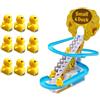 Generic Set Di Giocattoli Piccole Anatre - Giocattolo Elettrico Da Arrampicata Con Tracciato Scorrevole | Gioco Interattivo Da Interno Facile Da Montare, Anatroccoli Colorati Con Luci Per Regalo Bambini Natal