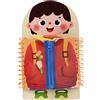 HoveeLuty Tavole per imparare a vestirsi, pratica educativa di allacciatura delle scarpe per bambini. Impara ad abbottonare, allacciare, chiudere con cerniera, bottoni automatici. Giocattoli Montessori mul