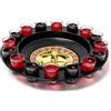 BAKAJI Roulette Russa Alcolica da Tavolo con 16 Bicchierini, Gioco da Tavolo per Feste, Party, Amici, Divertimento, Giocattoli di Gruppo con Bicchieri Rossi e Neri, 30 x 30 x 7 cm