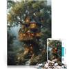 AITEXI Puzzle da 1000 pezzi per adolescenti Casa sull'albero incantata Per il divertimento in famiglia Regalo di compleanno, regali, arte murale 38x26cm
