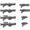 BricksStuff BrickArms Clone Trooper Specialist - Set di armi da 8 pezzi per minifigure - Blaster dell'era della guerra dei cloni, alta qualità, made in USA