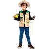 My Other Me - Costume da esploratore per bambini, unisex, taglia 3-5 anni. Include cappello beige, gilet con cerniera e 4 tasche, binocoli, bussola, fischietto, lente d'ingrandimento e adesivi