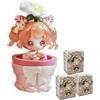 Aven Rabbit MOMOJI Miracle Garden Serie Blind Box Action Figure Mystery Box carino giocattolo casuale regalo di compleanno Natale giocattolo da collezione per ornamenti da desktop, 3 pezzi