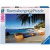 Ravensburger Puzzle, Puzzle 1000 Pezzi, Palme sulla Spiaggia, Collezione Foto & Paesaggi, Puzzle per Adulti, Puzzle Mare, Puzzle Ravensburger - Stampa di Alta qualità