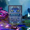 AssoKappa Theory Eleven Avatar Playing Cards, Carte da Gioco a Tema Pandora con Personaggi Na'vi, Design Bioluminescente con Lamina Blu e Argento