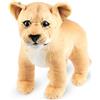 Brubaker Peluche Leonessa - Peluche da 30 cm - Animale di Peluche Cucciolo, Grande Felino, in Piedi - Peluche per Bambini - Marrone