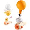 Rwigeboo Esercitatore di respirazione per Bambini 1 Set Completo di Allenatore di respirazione con Fischietto, Palline di Schiuma e Palloncini per Allenamento vocale/polmonare/respiratorio