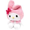 CARTOON Peluche Sanrio 25cm Kuromi My Melody e Keroppi Pupazzi Soffici Hello Kitty & Friends in Poliestere Riciclato Dettagli Ricamati Kawaii Regalo per Bambini e Collezionisti Lavabili a Mano (My Melody)