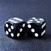 BESCON DICE Bescon - Dadi professionali di precisione per backgammon, angolo rotondo 9/16 (14,3 mm) con angolo smussato, senza numero di serie