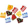 JOINPAYA Ciondoli per Torta Finta Mini Dessert e Copricapo, Decorazioni Colorate per Casa delle Bambole, Set da 10 Elementi per Ragazzo Ragazza e Hobby Creativi Stili multipli