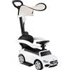 RELAX4LIFE Macchinina a Spinta 3-in-1 per Bambini, Auto a Pedali con Tettuccio Regolabile, Spazio di Stoccaggio Sotto Sedile, Giocattolo da Passeggio con Suoni Realistici, 18-36 Mesi (BIANCO)