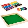 Generico Close The Box Game - Tavolo Da In Legno 30 X 30 X 2,6 Cm, Gioco Da Tavolo Interattivo Multigiocatore | Strategico Portatile Competitivo Per Famiglie, Campeggio, Caffè, Bar, Riunioni