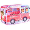 NASSMOSSE Veicolo Pop-up Tenda da Gioco per Bambini con Porta Telaio in Filo Metallico Ambulanza per casetta da Gioco per Bambini