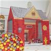 Selonis Tenda Stazione Dei Pompieri Per Bambini Con 300 Palline Casetta Da Gioco Con Design Realistico Ideale Per Interni Ed Esterni Per Stimolare L'immaginazione