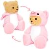 BRUBIES Orsacchiotto Porcellino - Orsacchiotto di 25 cm in Costume da Porcellino con Cappuccio - Peluche per Avventure Accoglienti - Regalo di Peluche per Bambini