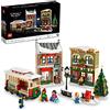 LEGO Holiday Main Street Building Set 10308, per adulti e famiglia, kit di costruzione del villaggio di Natale, set di esposizione per le vacanze con negozi, tram e 6 minifigure, decorazione natalizia