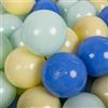 KiddyMoon 100 Palline/7Cm Palline Morbide Colorate Per Piscina Bambini Fatto In EU, Giallo Pastello/Blu/Menta
