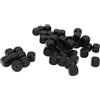 Tbest Gernie 50 Pezzi Dadi Vuoti da 16 Mm, Dadi e Neri a Sei Facce in Acrilico con Superficie Liscia, Dadi Fai-da-te Personalizzabili per Giochi, Feste, Divertimento, Adesivi