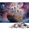AITEXI Puzzle per Adulti Bambini Galaxy Nave Pirata Puzzle da 1000 Pezzi per Adulti Bambini Puzzle per Adulti Gioco Impegnativo Puzzle 1000 Pezzi（26x38cm）