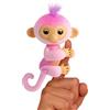 Fingerlings 2023 NUOVA Baby Monkey interattiva reagisce al tocco - 70+ suoni e reazioni - Armonia (rosa)
