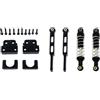 TISHITA Ammortizzatori Giocattolo per Auto RC Assale Posteriore Metallo Molla Kit Miglioramento Accessori Ricambio Adatto per MN82 MN82T MN82S Mn82pro LC79 Ad, Nero