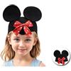 Partilandia | Caschetto di topolino famoso con fiocco per bambini (taglia unica)