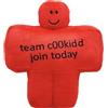 RDCIRP Peluche Forsaken c00kidd, peluche a forma di gioco dei cartoni animati, simpatico cuscino imbottito for appassionati di videogiochi, regalo for la casa.(rosso)