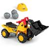 RELAX4LIFE Escavatore di Sabbia da Gioco per Bambini da 3-5 Anni, Giocattolo Macchina Escavatore con Braccio Movibile ed Accessori, a Spinta