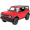 Toi-Toys Ford Bronco 2023 Black Diamond Modellino auto in metallo con ritiro modello auto giocattolo 4 varianti 43 (rosso)