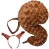 Qutalmi Set orecchie e coda da scoiattolo,costume coda e orecchie da scoiattolo | Set di costumi per orecchie e coda di animali - Set di per costumi da scoiattolo, cosplay di costumi