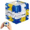 Opdestn Sfera Del Labirinto 3D, Large 3D Labyrinth Puzzle Maze Cube, Cubo Labirinto Con Pallina, Giocattolo Rompicapo Coinvolgente, Aiuta ad Alleviare lo Stress e a Coltivare il Pensiero Logico