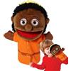 Generico Giocattolo Di Marionette A Mano - Marionette Di Peluche Della Famiglia Black People, Bambola Morbida Con Personaggio A Bocca Larga | Marionetta Interattiva Con Nonni, Mamma, Papà, Educati