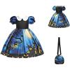 Generico Vestiti Halloween Bambina 8 Anni Vestiti Streghe Costume Halloween Vestito Battesimo Zucca Halloween Costume Neonati Pipistrello Vampiro Malefica Cosplay Travestimento Abbigliamento Halloween Bambina