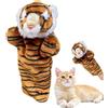 Qidures Marionette A Mano Animali, 40cm Giocattoli Interattivi Per Gatti, Marionette Lottatore Gatti, Marionetta Di Peluche A Formas Di Gatto Guanti Da Addestramento PerGatti Per Un Gioco Interattivo Sicuro