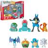 Bandai - Pokémon - Confezione da 8 personaggi Pokémon da 5 a 8 cm - Bulbasar Charmander Charmander Scoiattolo Nosferapti Goupix di Alola Dratatin Porygon Lucario - Giocattolo per bambini dai 4 anni in