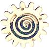 Easnea Montessori Busy Board Parts, Clessidra Gearwheel Sensory Board in legno Sand Clock Clessidra Cerchio rotante in legno con perline Rotanti Vortici Rotanti Dettagli Busy Board Accessori Busy Board