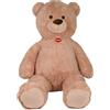 DE.CAR2 Peluche Orso Beige con Fiocco 180cm