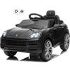 Mondial Toys Porsche Cayenne Macchina Elettrica per Bambini 12V con Telecomando Cintura a 3 Punti Fari a Led Bluetooth Auto Elettrica Full Optional Nero
