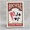 SOLOMAGIA Mazzo di Carte Bicycle Bridge (Red) Large Print by USPCC