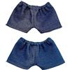 niannyyhouse Bambola di peluche, 10 cm, 15 cm, 20 cm, pantaloni in tinta unita, con jeans ribaltabili, accessori per vestire (a2, 10 cm)