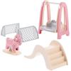 ibasenice 1set Accessori Set Miniature Giocattoli Arredamento Include Scivolo e Decorazioni Per