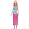 Barbie Dreamtopia - Bambola bionda reale, gonna rosa, scarpe e accessori per capelli