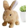 Generico Bunny coniglietto realistico, peluche interattivo Bunny,Giocattolo di peluche interattivo coniglietto imbottito | PET ELETTRONIC PEFFE PUNFE IL RABBIO REALISTICO RABBIO SPEGNARE ABBINARE ORECCHI