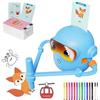 Ocastuted Robot Da Disegno Per Bambini - Giocattolo Educativo Creativo Per Imparare A Dipingere Con 100 Carte | Macchina Artistica per Pittura Automatica - Ideale per Bambini Ragazze Ragazzi Famiglie