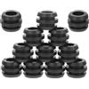 Ciieeo 12pezzi Guarnizioni in Gomma per Calcio Balilla Cuscinetti per Rondelle per Biliardini di Ricambio per Calcio Balilla Accessori Standard per Nero