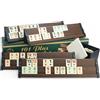 101 Plus Semus Star 101 Plus Rummy Set Okey Lavorazione e materiali di alta qualità (panche da gioco in plastica con impiallacciatura in legno leggera e stabile & melammina) con penna a sfera SEMUS (marrone)