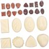 Gogogmee Cioccolato Artificiale Realistico 24 Pezzi in Pvc per Esposizione | Riproduzione di Simulazione, Decorazione Tavolo e Vetrina, Stile Realistico, per Progetti Fai da Te e Gioco Creativo